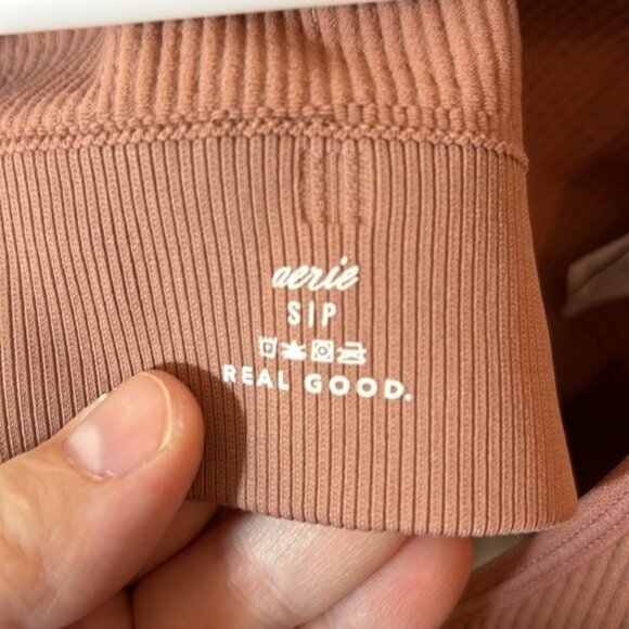 S aerie Brown real good ribbed bralette - Picture 3 of 4